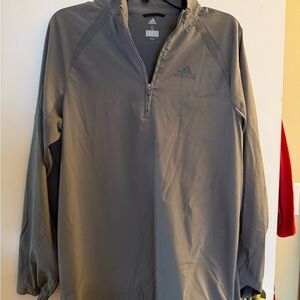 Adidas Gray Half- Zip Jacket